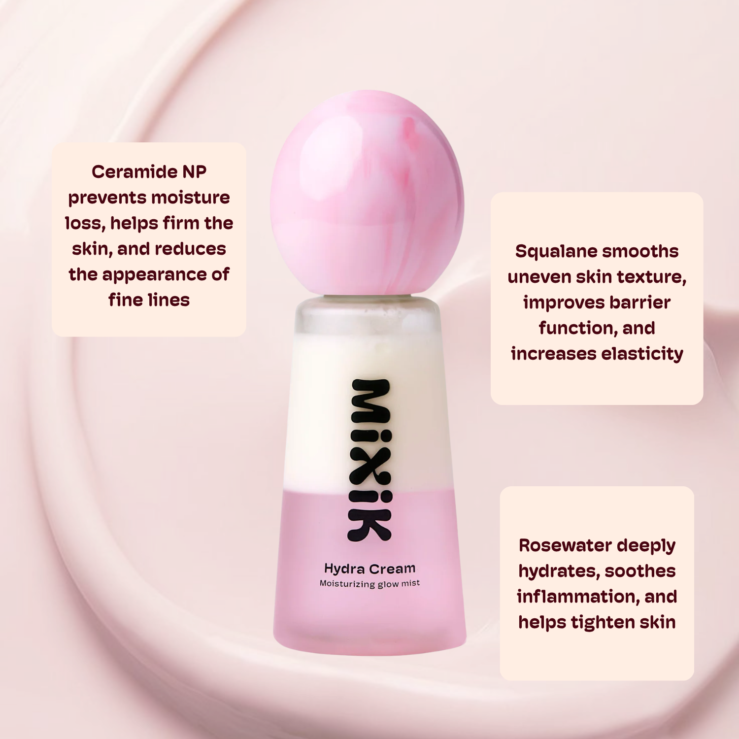 MIXIK Hydra Cream Mist - Vegan, Hydrating, Moisturizer in a Spray ...